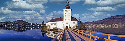 Schloss Orth, Gemeinde Gmunden, Salzkammergut, Bundesland OberÃ¶sterreich, Ã–sterreich - castle of orth, community gmunden, region salzkammergut, province upperaustria, austria