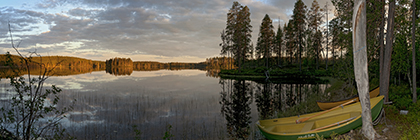 Abendstimmung in der finnischen Seenplatte, Ostfinnland, Finnland - evening ambience in the finish lakeland, eastern finland, finland
